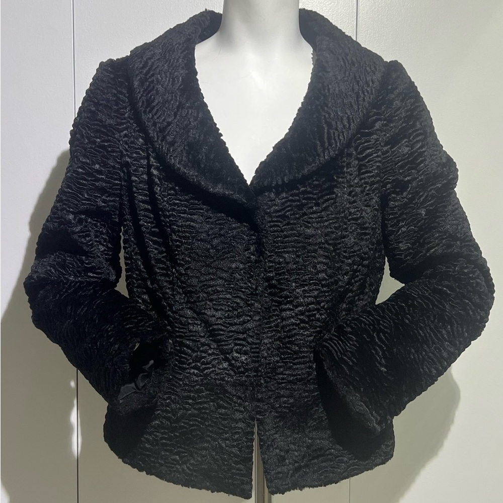 Philosophy by Republic Curly Faux Fur Cropped Coat